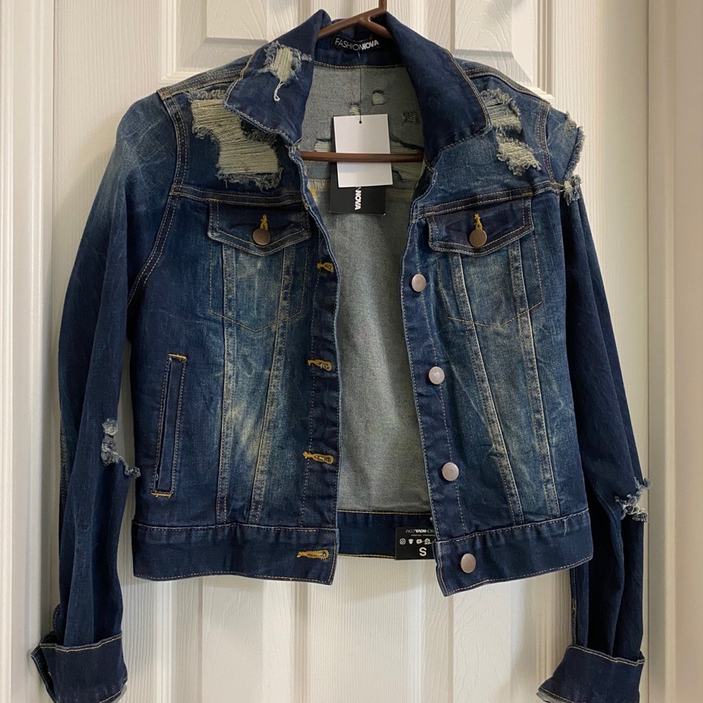 Ripped Denim Jacket